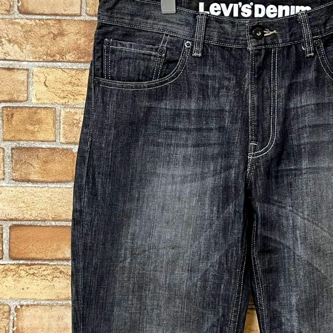 Levi's(リーバイス)のリーバイス　502　ブラックデニム　ジーンズ　ジーパン　ジッパーフライ33/33 メンズのパンツ(デニム/ジーンズ)の商品写真