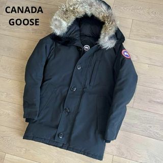 カナダグース(CANADA GOOSE)のカナダグース　JASPER PARKA　黒　ブラック　XSサイズ　ファー　ダウン(ダウンジャケット)