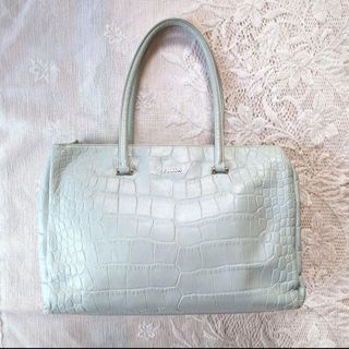 フルラ(Furla)のFURLA フルラ トートバッグ レザー クロコ型押し 大容量 A4収納 ブルー(トートバッグ)