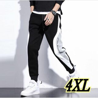 新品 ジョガーパンツ メンズ 4XL スウェットパンツ カジュアル サイドライン(その他)