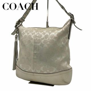 コーチ(COACH)のCOACH　コーチ　S70　斜め掛け　9349　ショルダーバッグ　キャンバス　白(ショルダーバッグ)