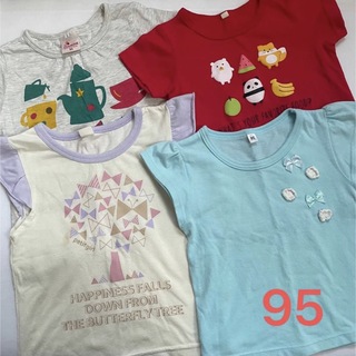 ニシマツヤ(西松屋)のTシャツ　トップス　女の子　まとめ売り　95(Tシャツ/カットソー)