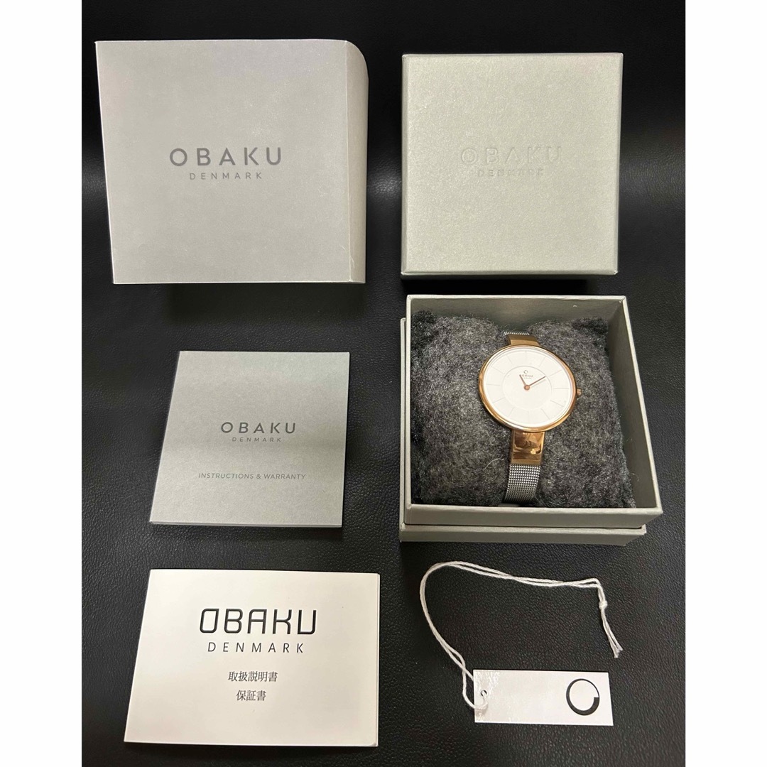 OBAKU(オバック)の新品 OBAKU オバック デンマーク レディース腕時計 メッシュベルト 稼働品 レディースのファッション小物(腕時計)の商品写真