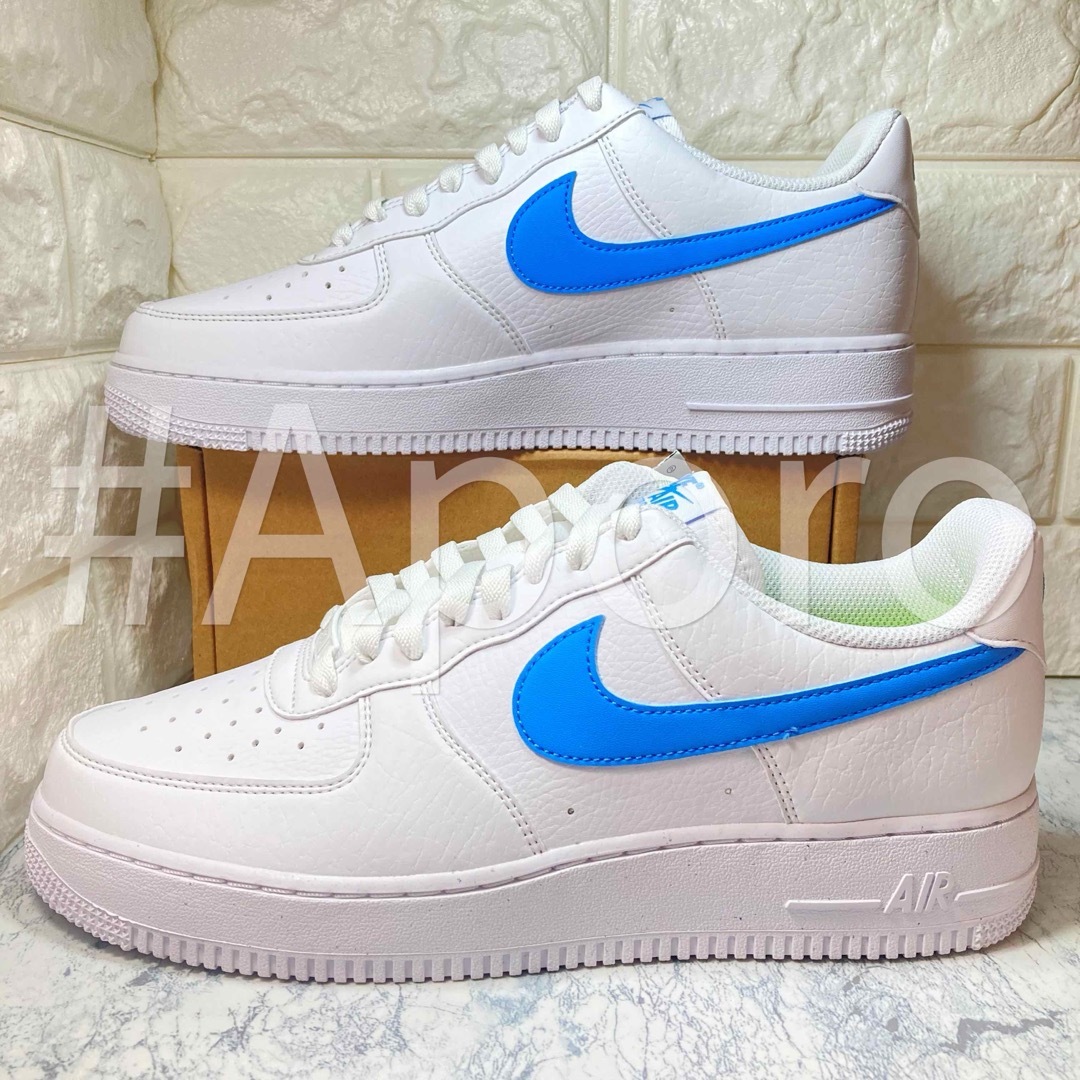 NIKE(ナイキ)のNIKE ナイキ AIR FORCE 1 エアフォース1 ホワイト 水色23.5 レディースの靴/シューズ(スニーカー)の商品写真