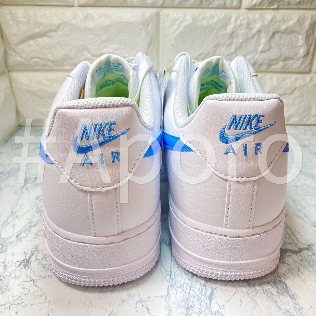 NIKE(ナイキ)のNIKE ナイキ AIR FORCE 1 エアフォース1 ホワイト 水色23.5 レディースの靴/シューズ(スニーカー)の商品写真