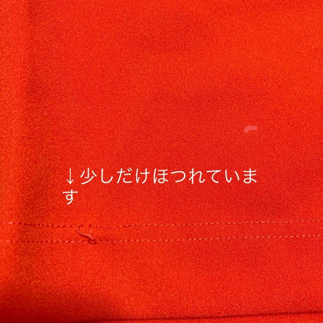 LAKOLE(ラコレ)の【レッド】ポケット付き　ナロースカート レディースのスカート(ロングスカート)の商品写真