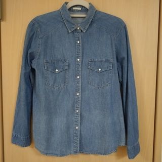 GU - GU デニム レディース XL シャツ ブラウス 長袖