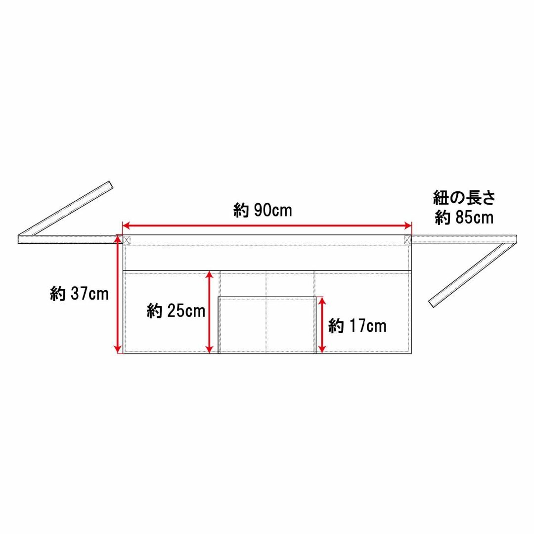 【色: ブラックA】[トーマセンイ] エプロン ショート丈 メンズ レディース  インテリア/住まい/日用品のキッチン/食器(その他)の商品写真