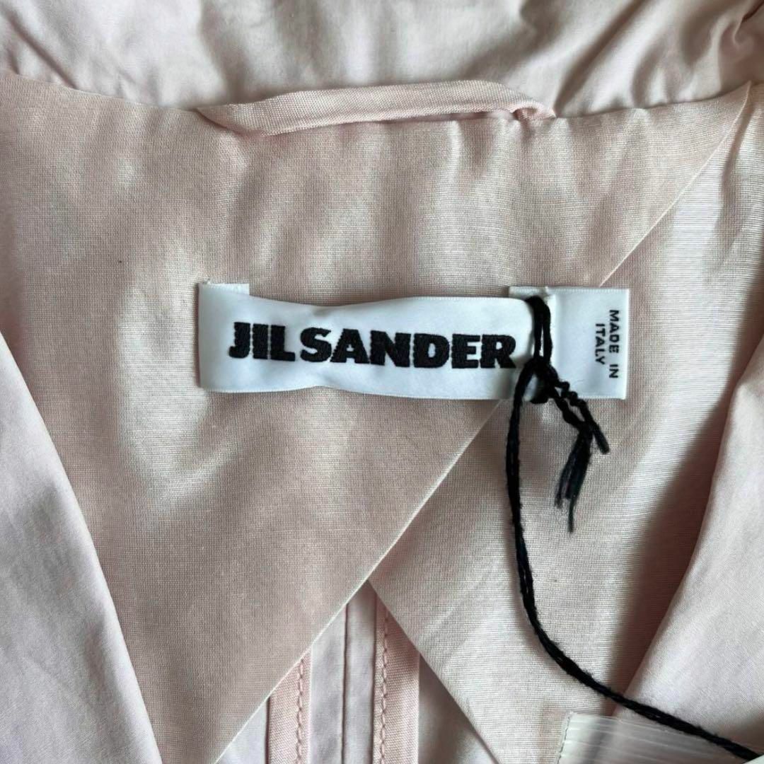 Jil Sander(ジルサンダー)の新品未使用　ジルサンダー　コットン　テーラードジャケット　ブレザー　薄ピンク レディースのジャケット/アウター(テーラードジャケット)の商品写真