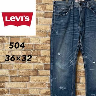 リーバイス(Levi's)のリーバイス　504　デニム　ジーンズ　ジーパン　ジッパーフライ　36/32(デニム/ジーンズ)