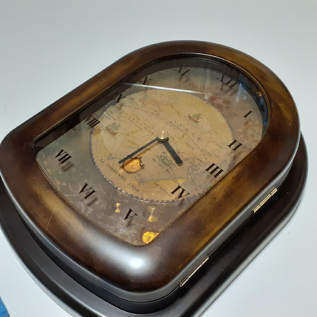 【ジャンク】シークレット キーケース 時計 アンティーク インテリア/住まい/日用品のインテリア小物(掛時計/柱時計)の商品写真