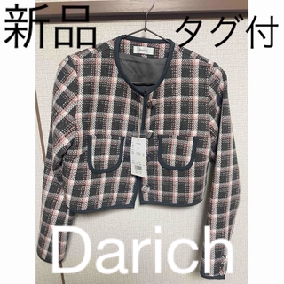 Darich - チェックツイードショートジャケット