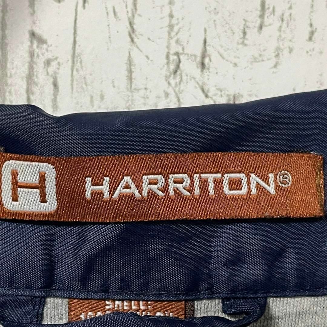 HARRITON アメリカ古着 ナイロンジャケット スナップボタン 紺 メンズ メンズのジャケット/アウター(ナイロンジャケット)の商品写真