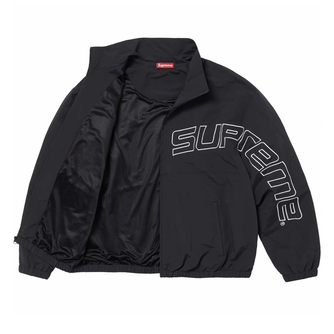 Supreme(シュプリーム)のMサイズ Supremew Curve Track Jacket black メンズのジャケット/アウター(ナイロンジャケット)の商品写真