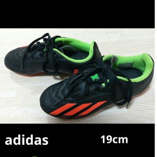 アディダス(adidas)のアディダス　サッカー　スパイク　ジュニア　19センチ(シューズ)