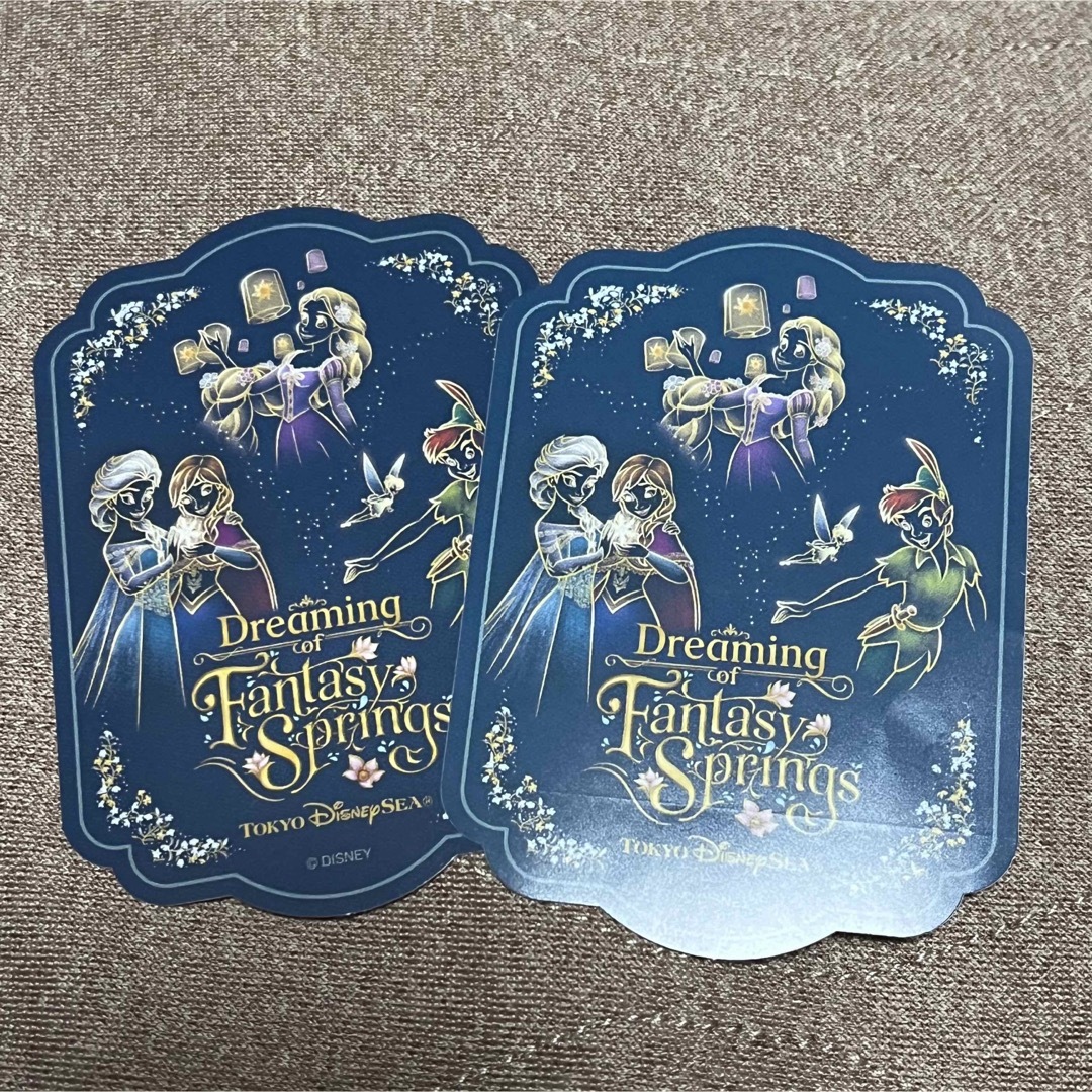 Disney(ディズニー)のファンタジースプリングス　ステッカー エンタメ/ホビーのおもちゃ/ぬいぐるみ(キャラクターグッズ)の商品写真