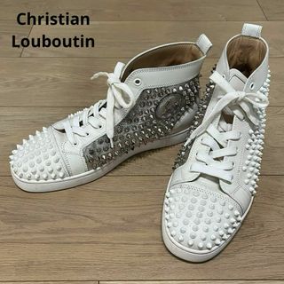 クリスチャンルブタン(Christian Louboutin)のクリスチャンルブタン　スパイクスタッズ　ハイカットスニーカー　シルバー切り替え(スニーカー)