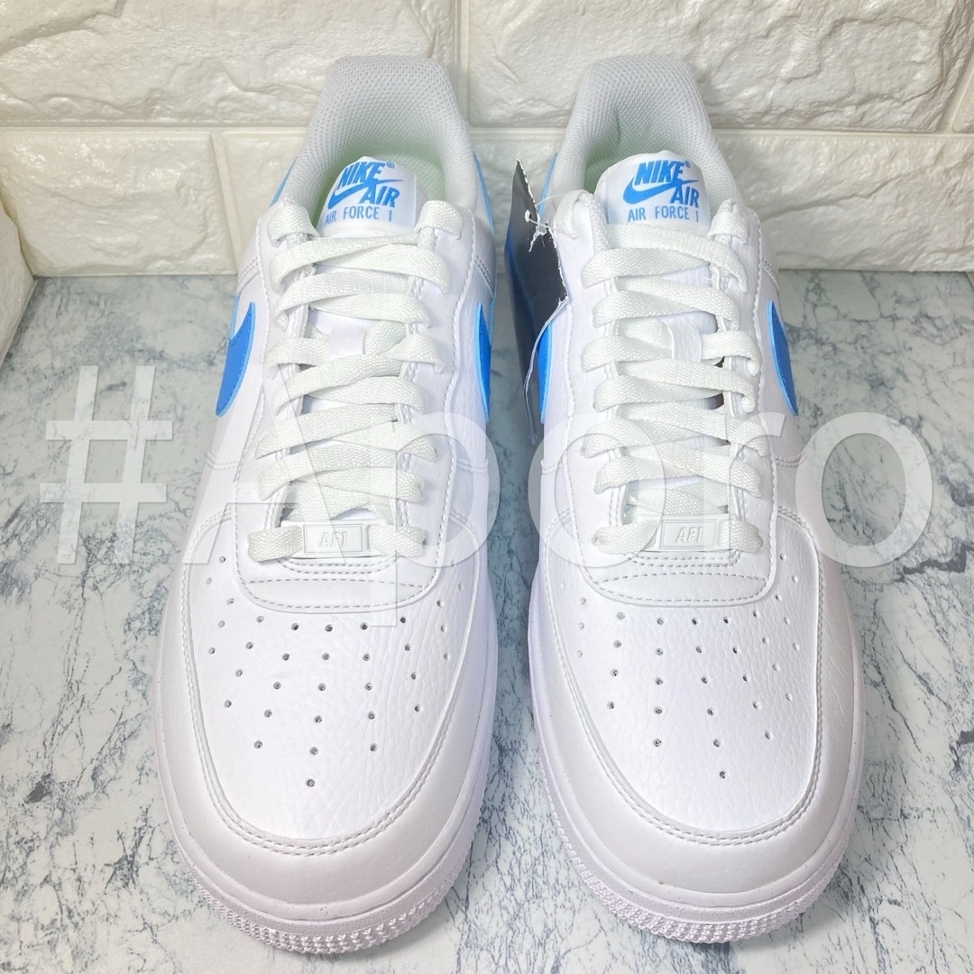 NIKE(ナイキ)のNIKE ナイキ AIR FORCE 1 エアフォース1 ホワイト 水色28.5 メンズの靴/シューズ(スニーカー)の商品写真