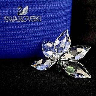 スワロフスキー(SWAROVSKI)の△美品 ◆ スワロフスキー　2013年SCS会員限定　オーキッドフラワー　箱つき(置物)