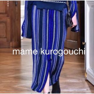 マメ(mame)のMame kurogouchi マメクロゴウチ 19aw スカート　ストライプ(ロングスカート)