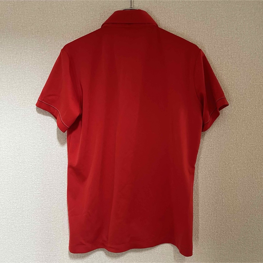 PUMA(プーマ)のPUMA ポロシャツ 半袖 半袖ポロシャツ レッド ゴルフウェア　Lサイズ メンズのトップス(Tシャツ/カットソー(半袖/袖なし))の商品写真