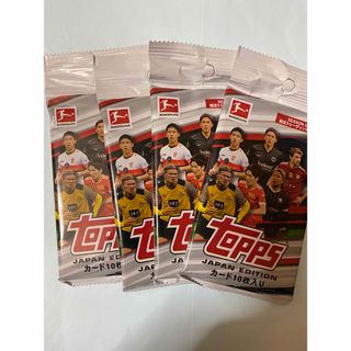 トップス(Topps)のSOCCER 2021-22 TOPPS BUNDESLIGA 未開封4パック(Box/デッキ/パック)