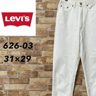 リーバイス(Levi's)のリーバイス　626-03　ホワイトデニム　ジーンズ　ジーパン　白　31/29(デニム/ジーンズ)