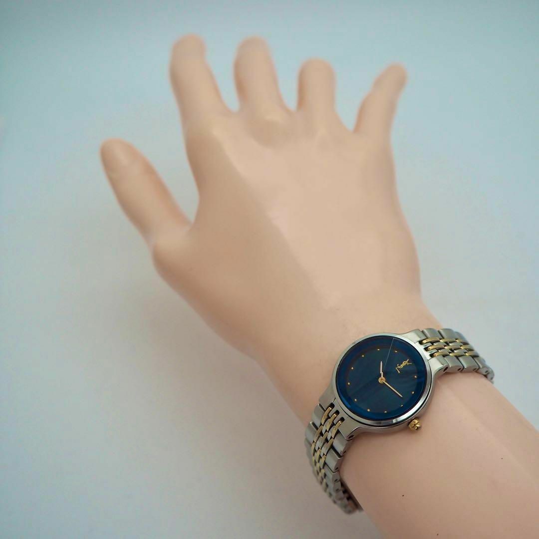 Yves Saint Laurent(イヴサンローラン)の739【美品】イヴサンローラン時計　レディース腕時計　Y字カットガラス　細身 レディースのファッション小物(腕時計)の商品写真