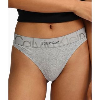 カルバンクライン(Calvin Klein)のカルバンクラインロゴバンド Tバック ショーツ　グレー　4400→1980(ショーツ)