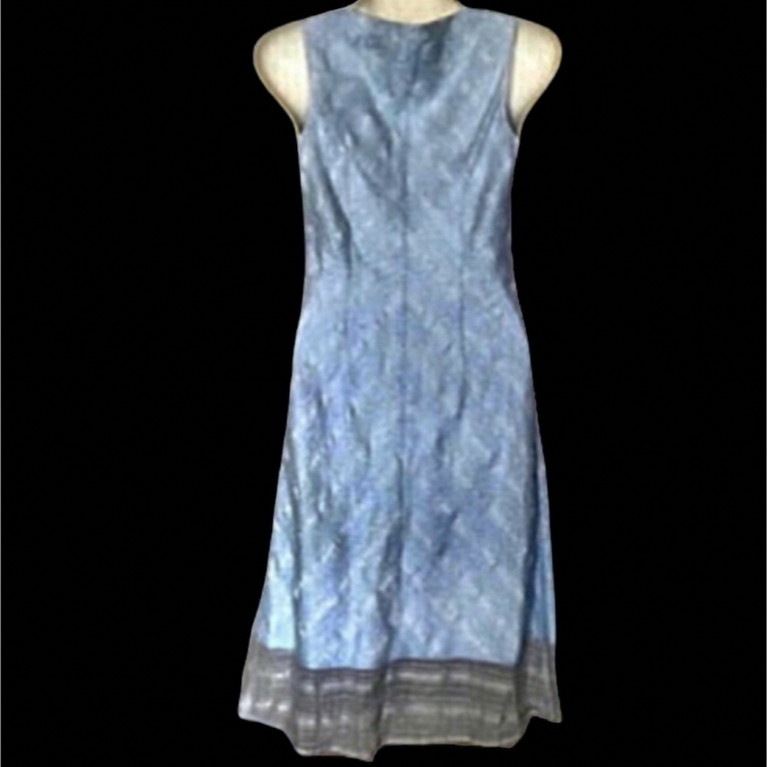 4℃(ヨンドシー)の4°C❤️裾レース 夏色 アイスブルーワンピース レディースのワンピース(ひざ丈ワンピース)の商品写真