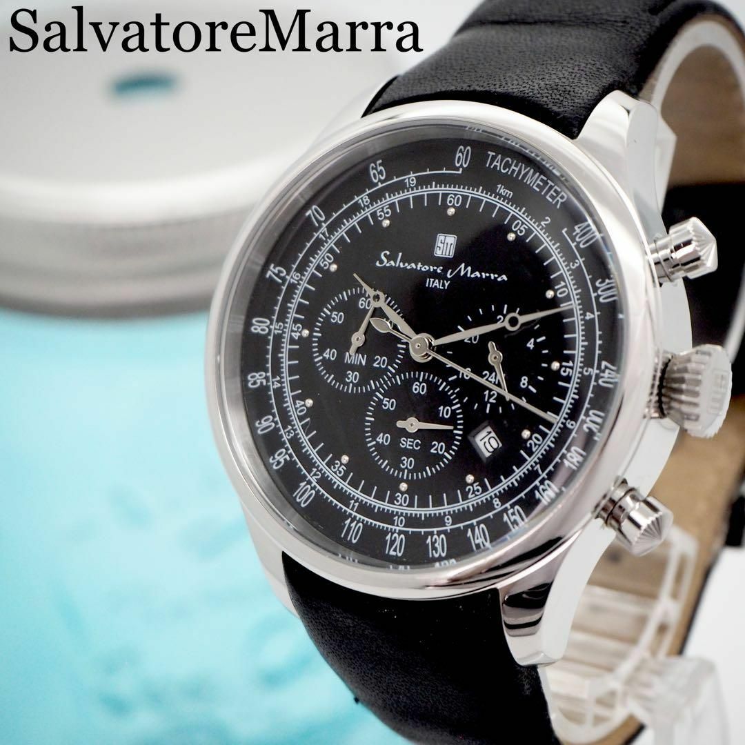 Salvatore Marra(サルバトーレマーラ)の596【美品】SalvatoreMarra サルバトーレマーラ時計　メンズ腕時計 メンズの時計(腕時計(アナログ))の商品写真