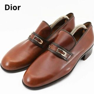 Christian Dior - クリスチャンディオール　CDロゴ金具　ブラウン　レザーシューズ　革靴　39サイズ