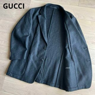 グッチ(Gucci)のグッチ　トムフォード期　カシミヤ100%　テーラードジャケット　ダークグレー(テーラードジャケット)