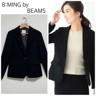 BEAMS - 【中古美品】B:MING by BEAMSダブルクロステーラードジャケット　黒