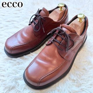 エコー(ECCO)のecco レザースニーカー コンフォートスニーカー ゴアテックス ブラウン 24(スニーカー)