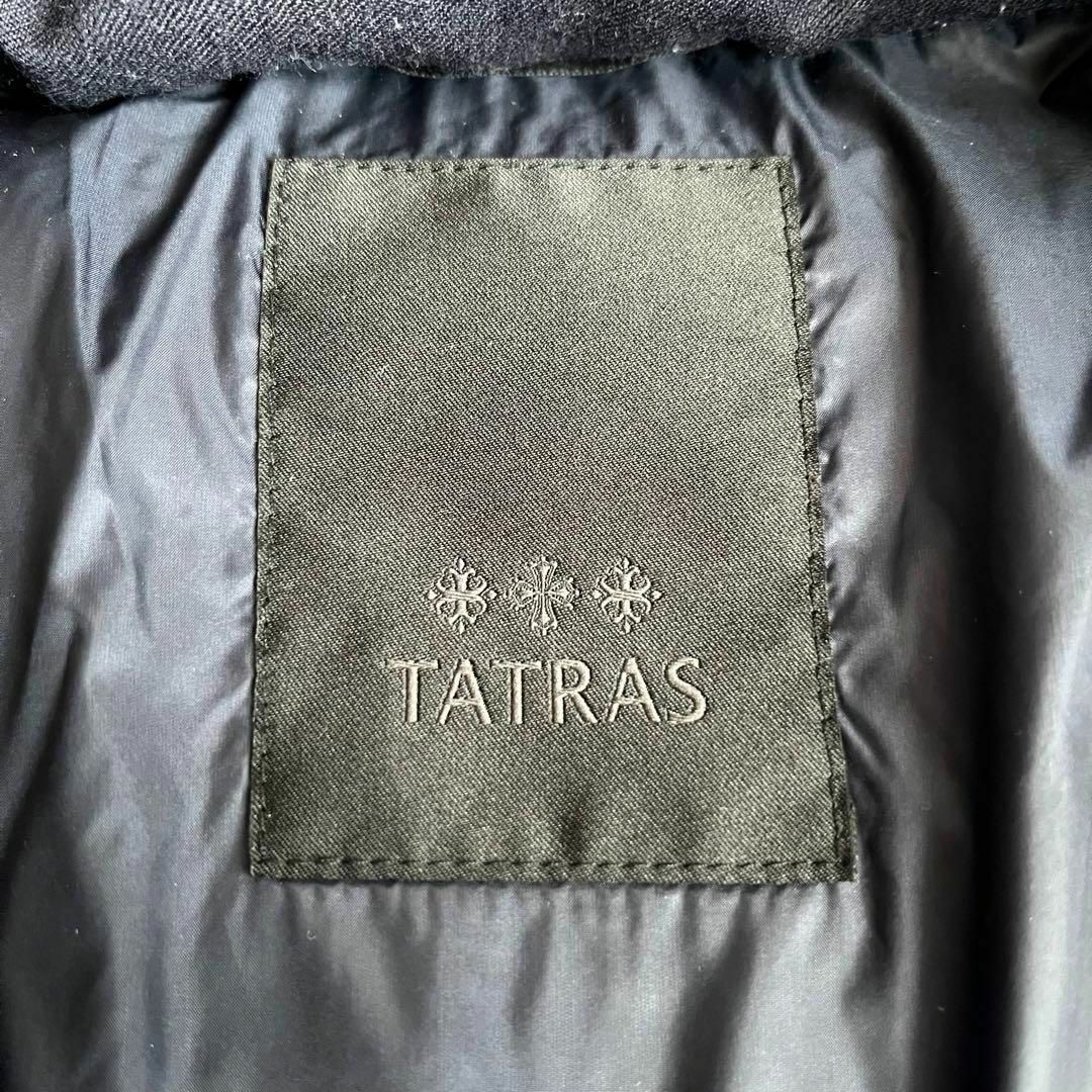 TATRAS(タトラス)のタトラス　20AW　LAVIANA　ウール　ネイビー　ダウンコート　ファー　０１ レディースのジャケット/アウター(ダウンジャケット)の商品写真