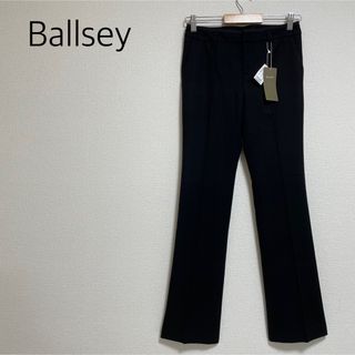 ボールジィ(Ballsey)の【新品タグ付】Ballseyウール混センタープレスパンツ　黒　サイズ34(カジュアルパンツ)