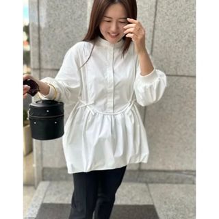 ラドロー(LUDLOW)の新品試着のみ/rosy monster/manmaru tunic ブラック(シャツ/ブラウス(長袖/七分))