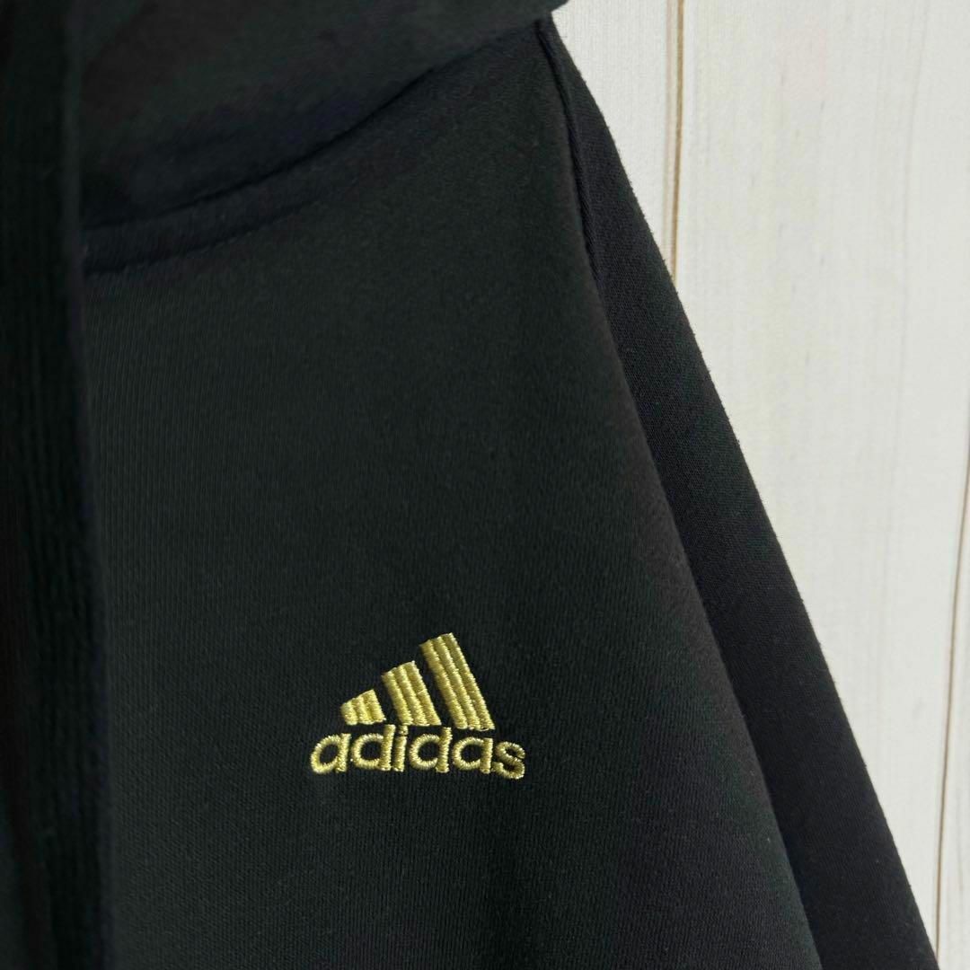 adidas(アディダス)の【定番デザイン】　アディダス　パーカー　パフォーマンス刺繍ロゴ　ビッグサイズXL メンズのトップス(パーカー)の商品写真