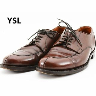 Yves Saint Laurent - イヴサンローラン　Uチップ　レザーシューズ　革靴　レースアップ　ドレス　ブラウン