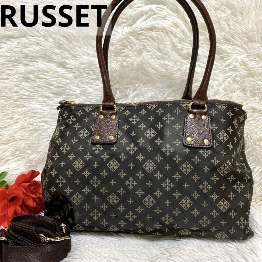 Russet(ラシット)の【良品】RUSSET 2WAY ショルダーバッグ ナイロン レザー レディースのバッグ(ショルダーバッグ)の商品写真