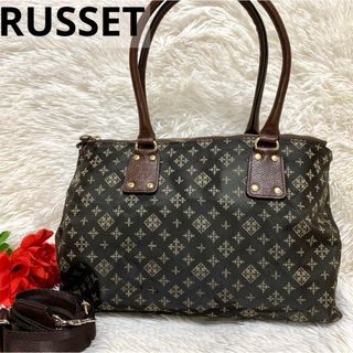 Russet - 【良品】RUSSET 2WAY ショルダーバッグ ナイロン レザー