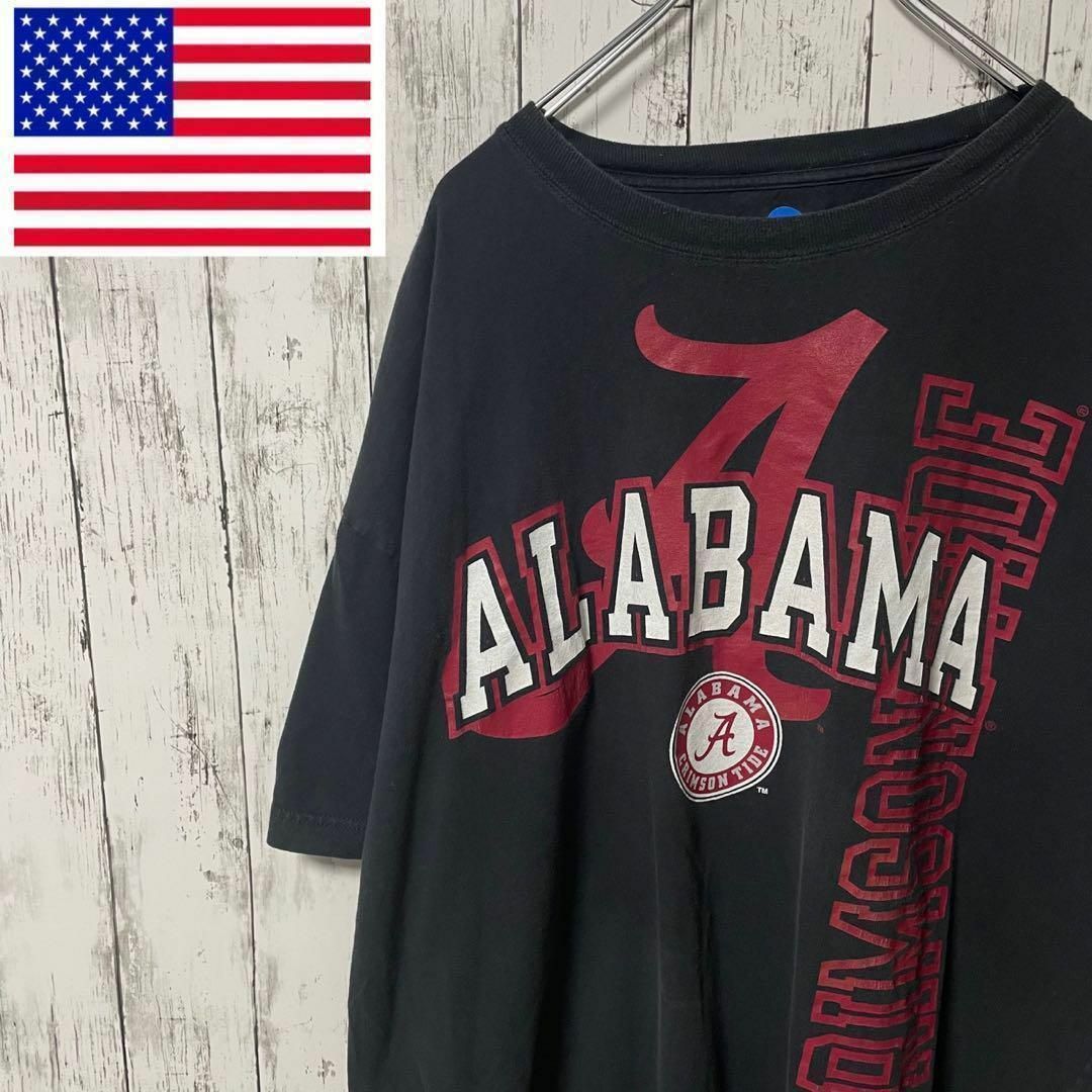 NCAA アメリカ古着 ビッグサイズ プリントTシャツ ブラック メンズ メンズのトップス(Tシャツ/カットソー(半袖/袖なし))の商品写真