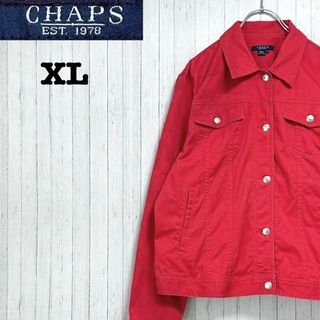 チャップス(CHAPS)のチャップス　Gジャン　ジャケット　赤　レッド　ビッグシルエット　古着女子　XL(その他)