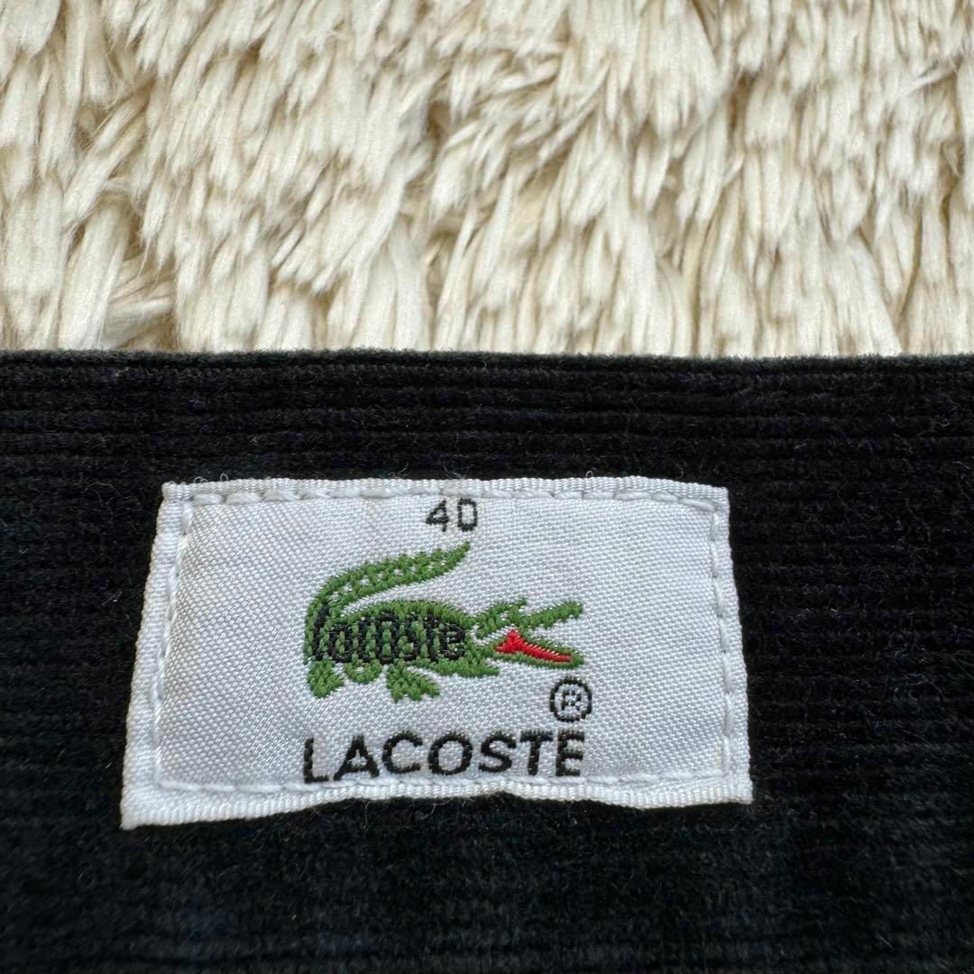 LACOSTE(ラコステ)の【希少モデル】　ラコステ　フレアパンツ　コーデュロイ　文字ワニ　ストレッチ日本製 レディースのパンツ(カジュアルパンツ)の商品写真