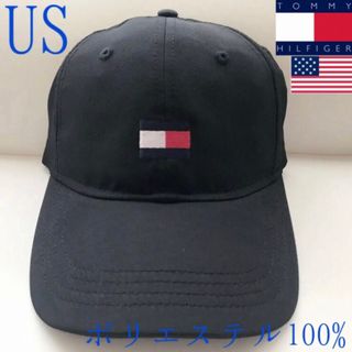 トミーヒルフィガー(TOMMY HILFIGER)のレア 新品 USA トミーヒルフィガー キャップ  黒 ゴルフ(キャップ)