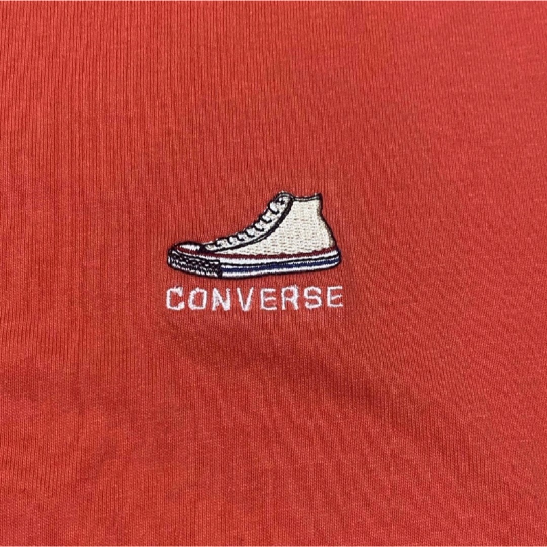 CONVERSE(コンバース)の新品タグ付き レディース converse ワンポイント刺繍入りTシャツ レディースのトップス(Tシャツ(半袖/袖なし))の商品写真