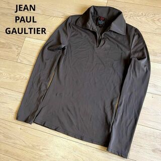 ジャンポールゴルチエ(Jean-Paul GAULTIER)のジャンポールゴルチエ　襟付き　長袖トップス　グレー　40サイズ　カットソー(Tシャツ(長袖/七分))
