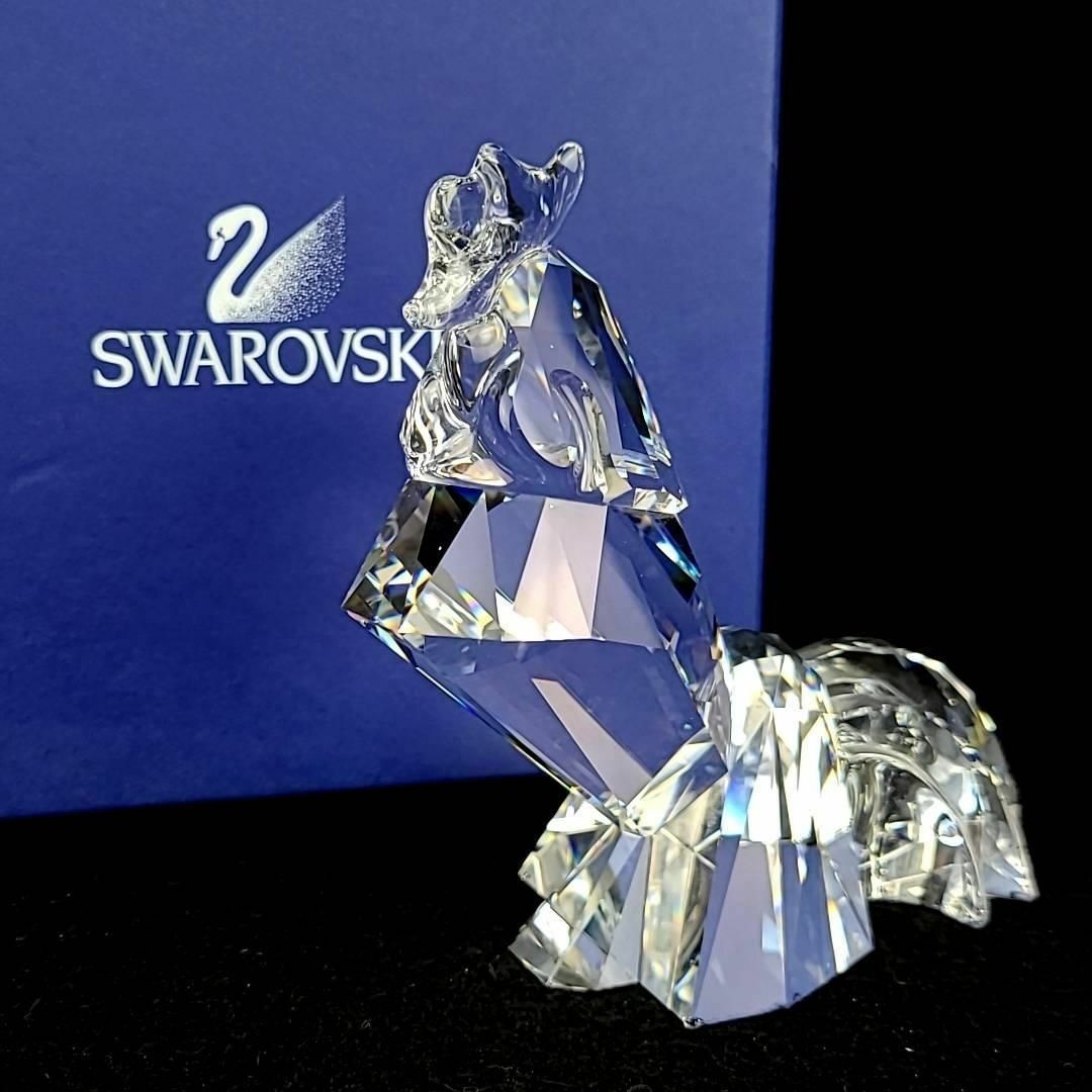 SWAROVSKI(スワロフスキー)の□美品 ◆ スワロフスキー　鶏　雄鶏　フィギュリン　箱つき インテリア/住まい/日用品のインテリア小物(置物)の商品写真