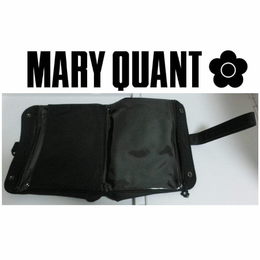 MARY QUANT(マリークワント)のマリークワント MARY QUANT ポーチ　トラベルポーチ　旅行　黒 レディースのファッション小物(ポーチ)の商品写真